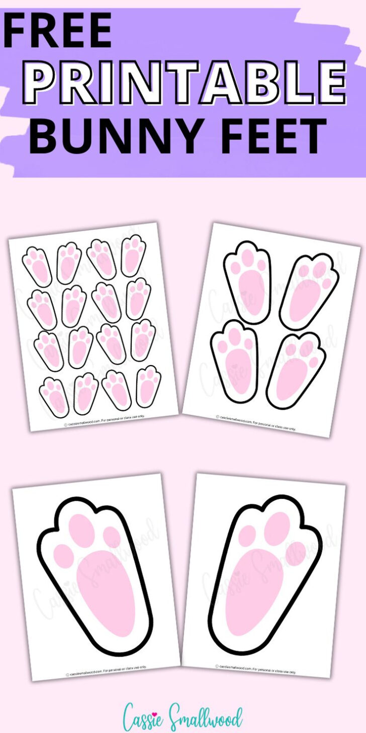 Free Printable Bunny Feet Template