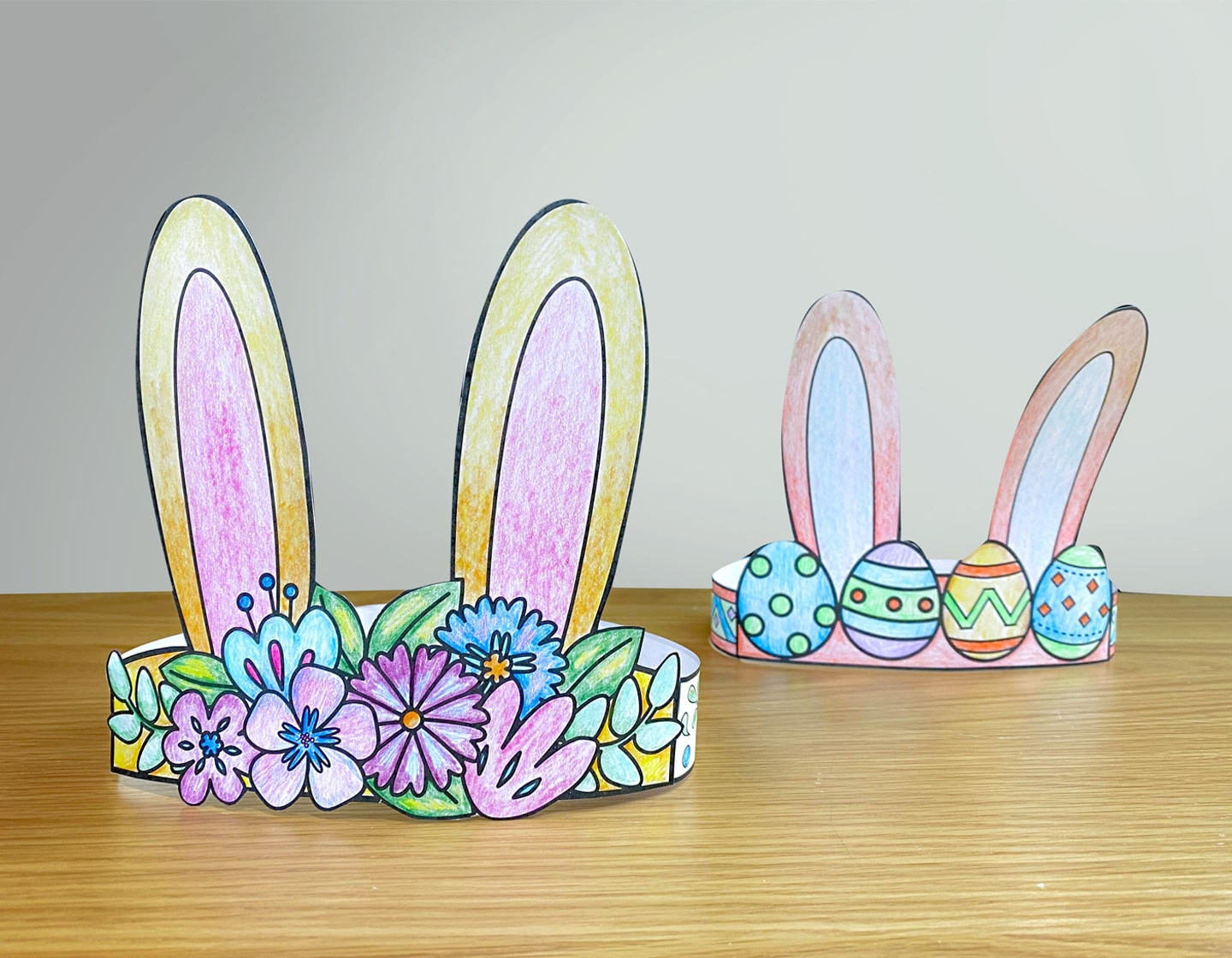 Easter Craft: Make A Bunny Crown In 5 Steps With Our Free Printable with regard to Free Printable Easter Bunny Headband