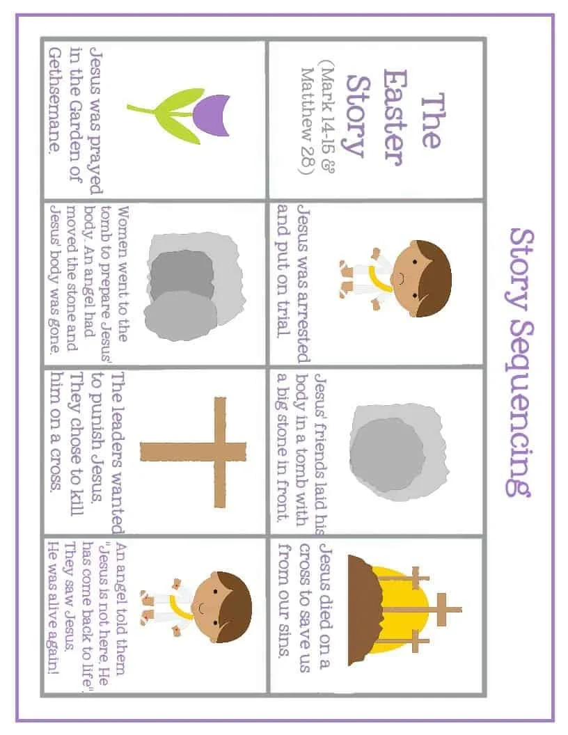 easter preschool pack of printables mary martha mama intended for free printable easter story sequencing activity Easter Preschool Pack Of Printables – Mary Martha Mama intended for Free Printable Easter Story Sequencing Activity