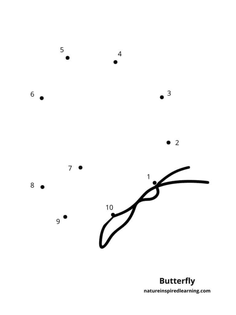 Easy 1-10 Dot To Dot Worksheets - Nature Inspired Learning intended for Easy Dot To Dot Free Printables