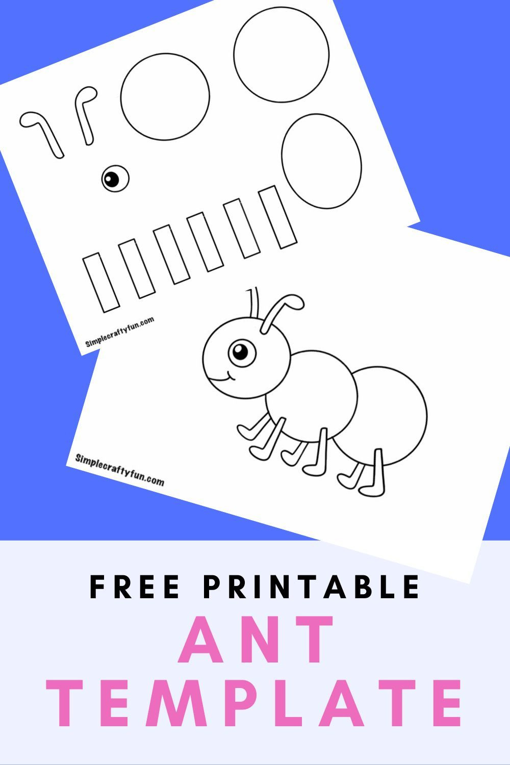 Easy Ant Craft Template Free Printable - intended for Free Printable Ant Template