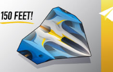 Easy Paper Airplane That Flies Over 150 Feet! — Free Template — How To Make  Astral in Foldable Flight Free Templates