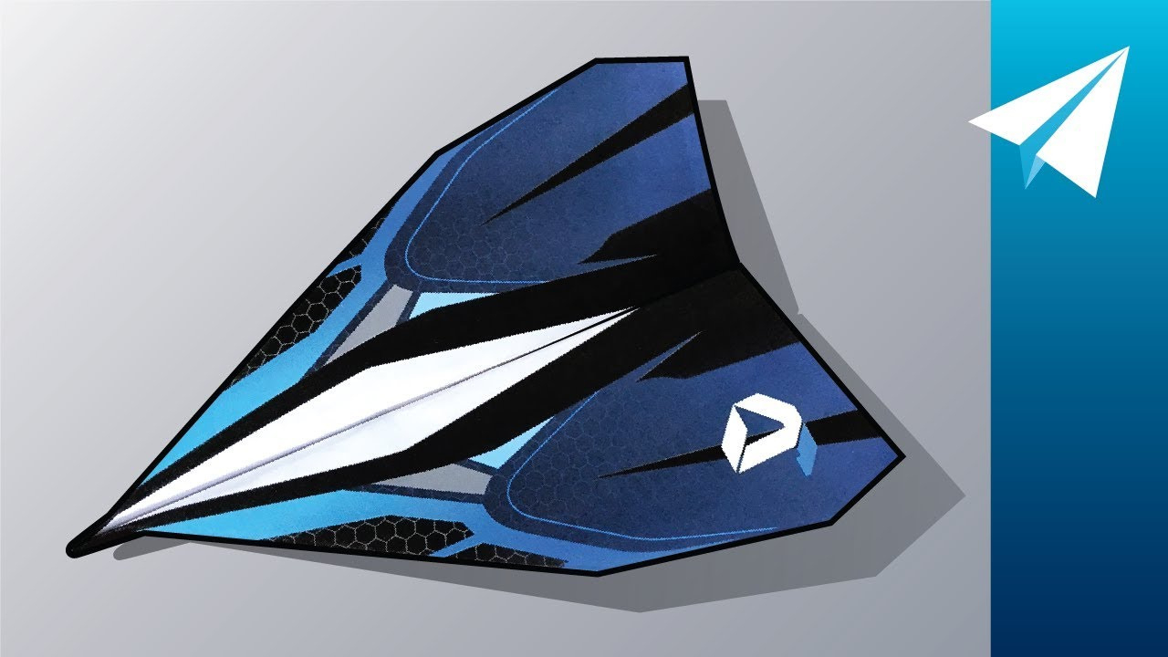 Easy Paper Airplane With A Free Template! — Blue Baron, Designed Jdorigami for Foldable Flight Free Templates