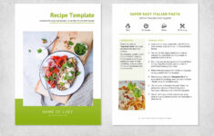 Easy Word Template For Recipe Book in Free Editable Recipe Templates For Microsoft Word