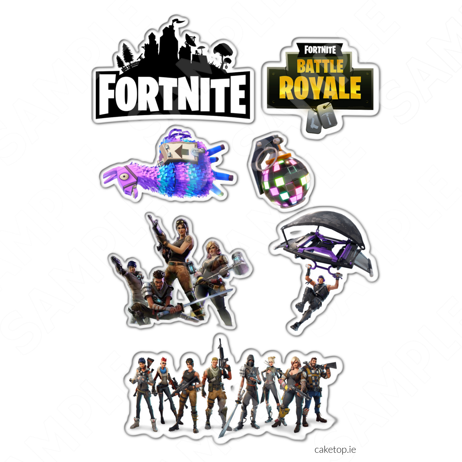 Edible Cake Toppers Ireland | High Quality Easy Peel Toppers throughout Free Printable Fortnite Cake Toppers