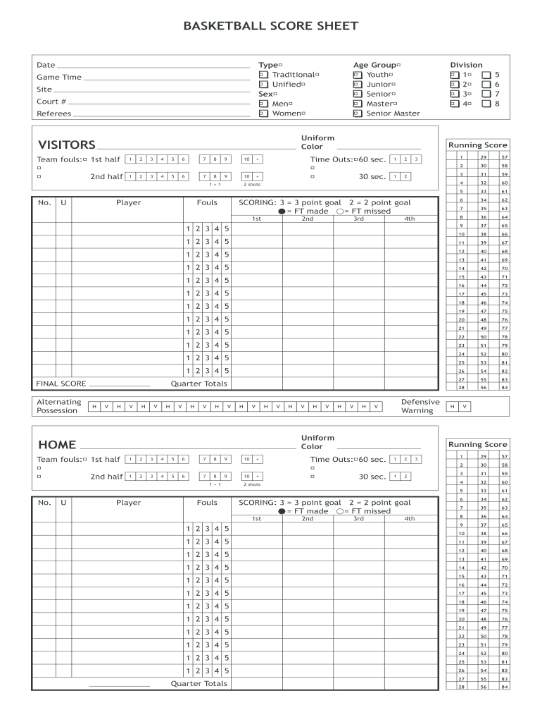 Editable Basketball Stat Sheet Excel: Fill Out &amp;amp; Sign Online | Dochub within Basketball Stat Sheet Template Free Download