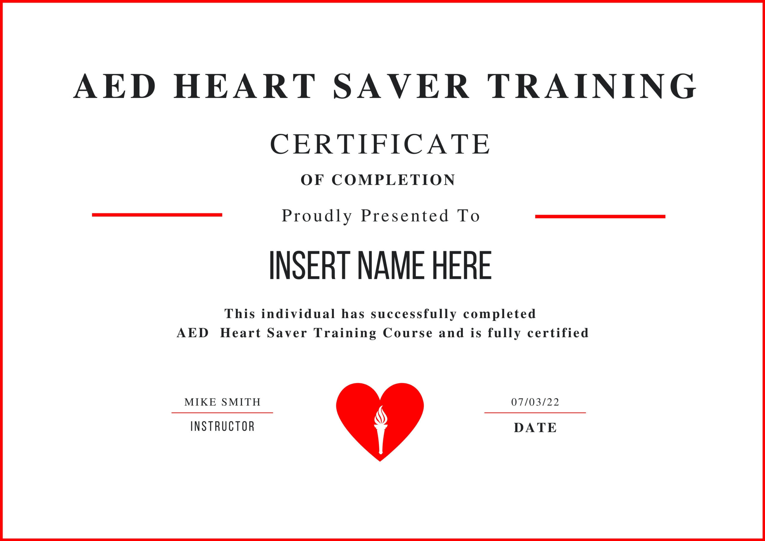 Editable Cpr First Aid Certificate Template: Instant Download regarding Printable Cpr Certificate Templates Free