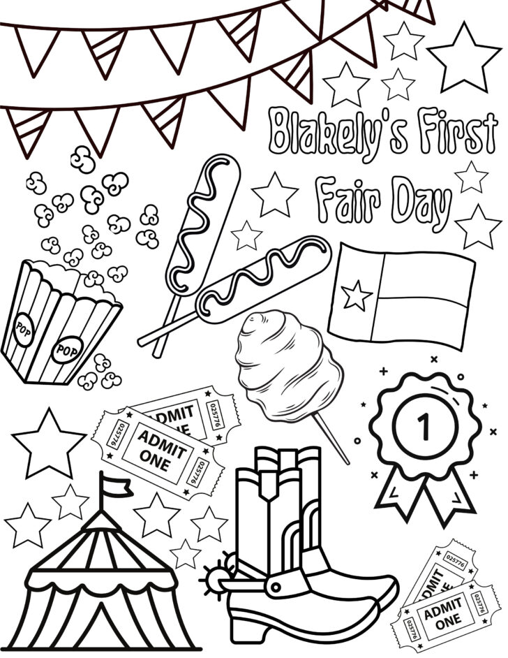 Free Printable County Fair Coloring Pages