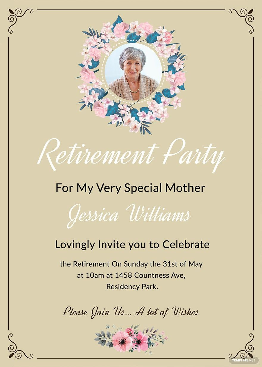 Editable Retirement Invitation Templates In Word To Download throughout Free Editable Retirement Invitation Templates For Word