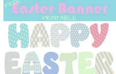 Egg-Citing Way To Spruce Up Your Home: Happy Easter Banner for Free Printable Happy Easter Writing