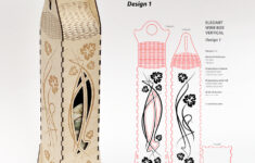 Elegant Wine Box Vertical – Cartonus for Free Laser Cut Wine Box Template