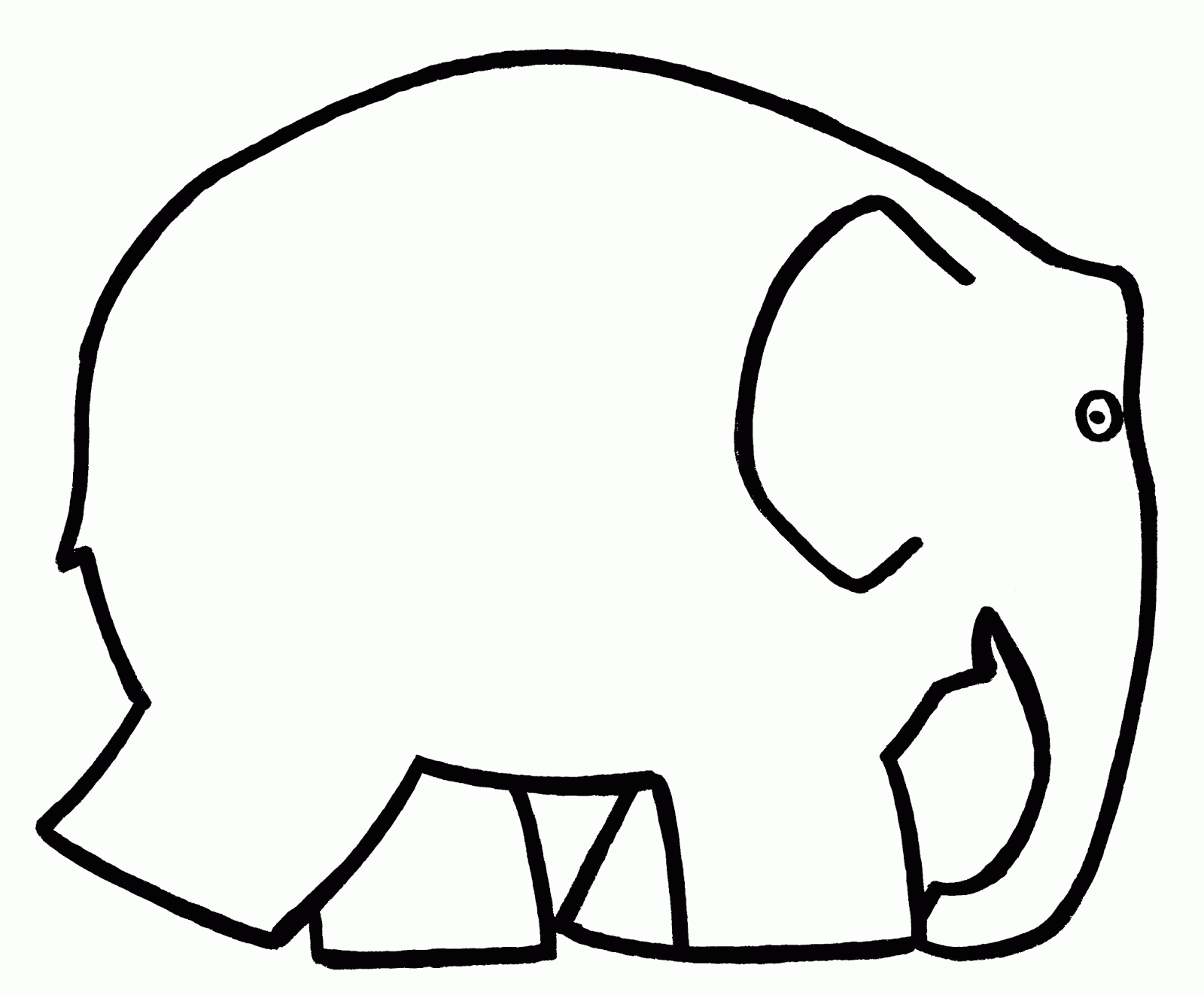 Elmer+Blank.gif (1600×1327) with Free Printable Elmer Elephant