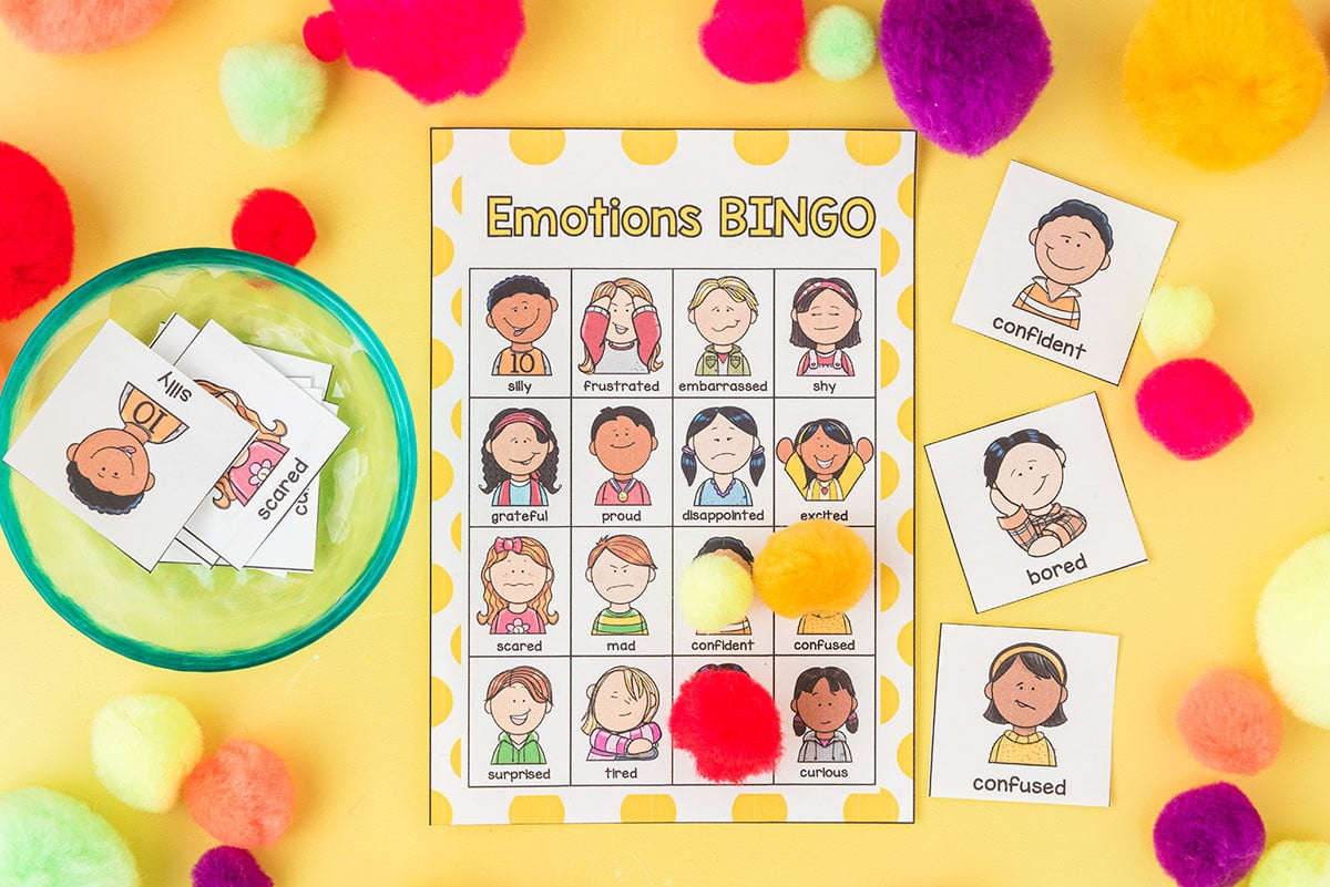 Emotions Bingo (Free Printables) - The Best Ideas For Kids for Emotions Bingo Free Printable
