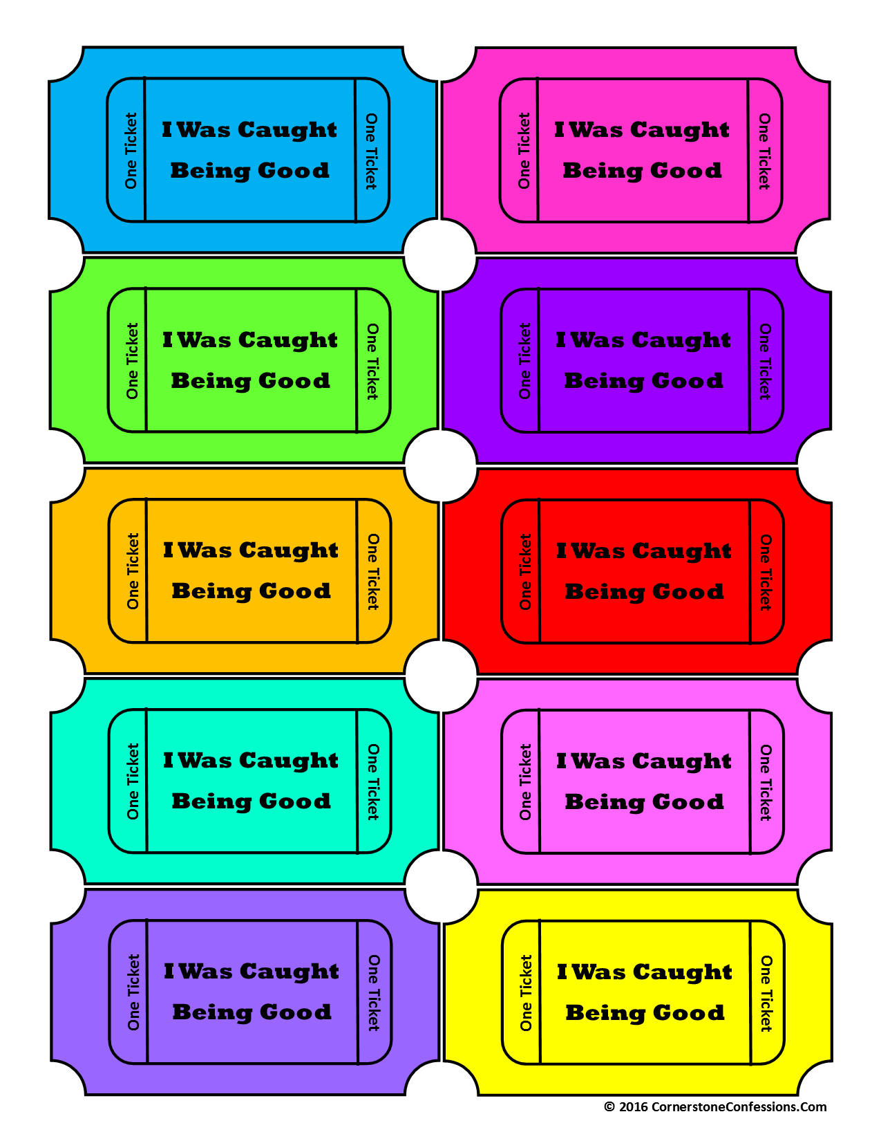 encourage positive behavior with tickets intended for free caught being good printables Encourage Positive Behavior With Tickets intended for Free Caught Being Good Printables