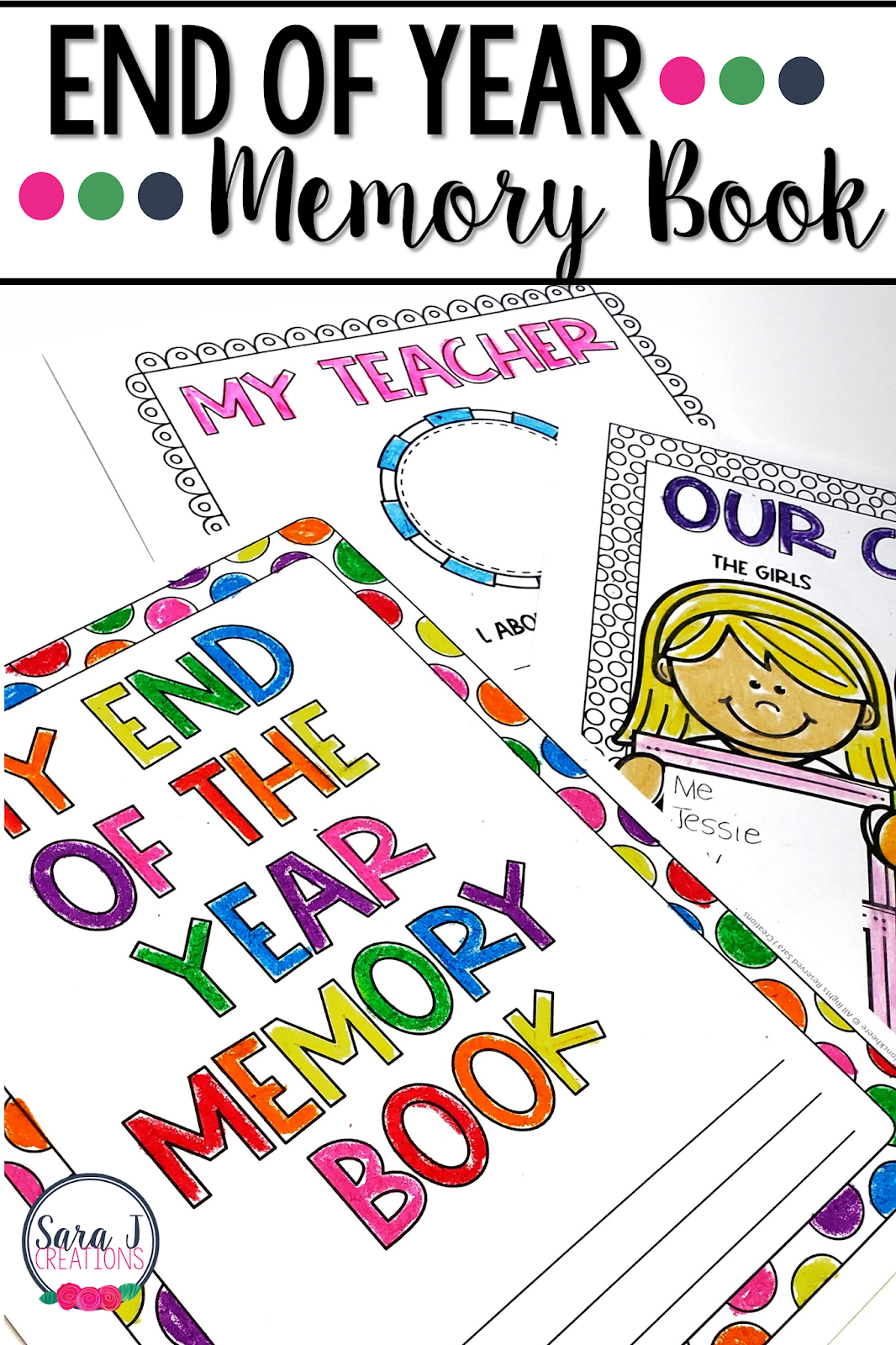 End Of The Year Memory Book | Sara J Creations pertaining to Free End Of Year Memory Book Printables
