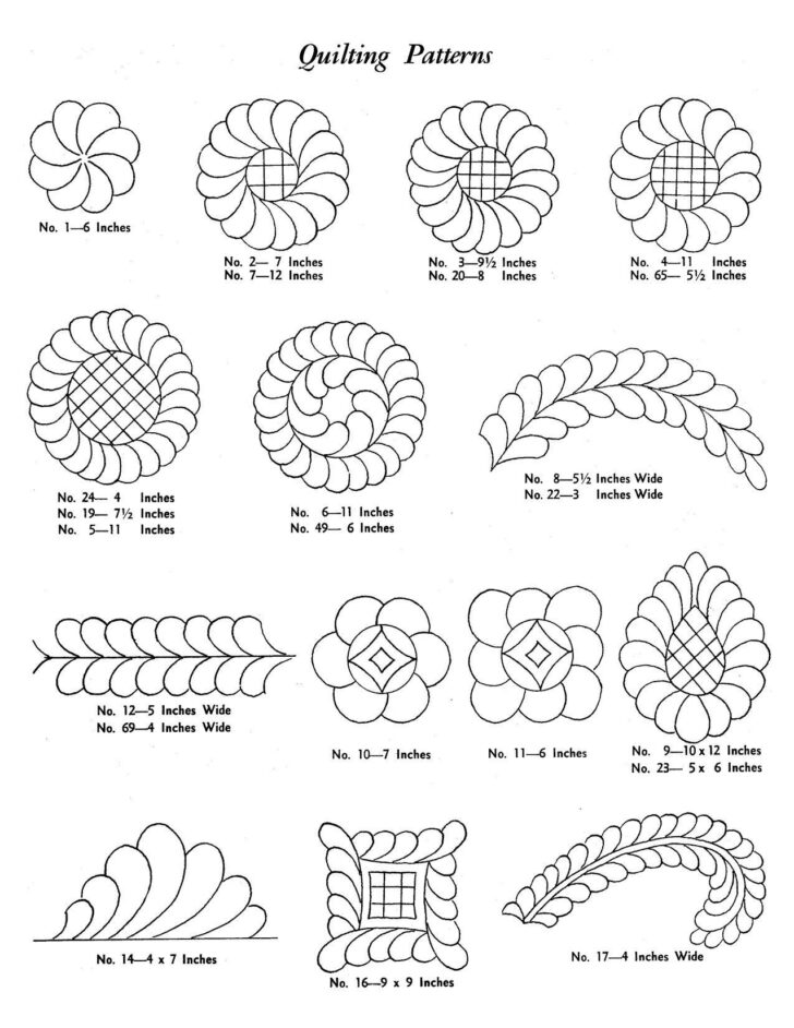 Free Printable Quilting Stencils Template