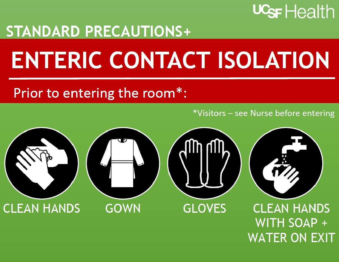 Enteric Contact Isolation Sign | Ucsf Health Hospital Epidemiology intended for Free Printable Isolation Signs