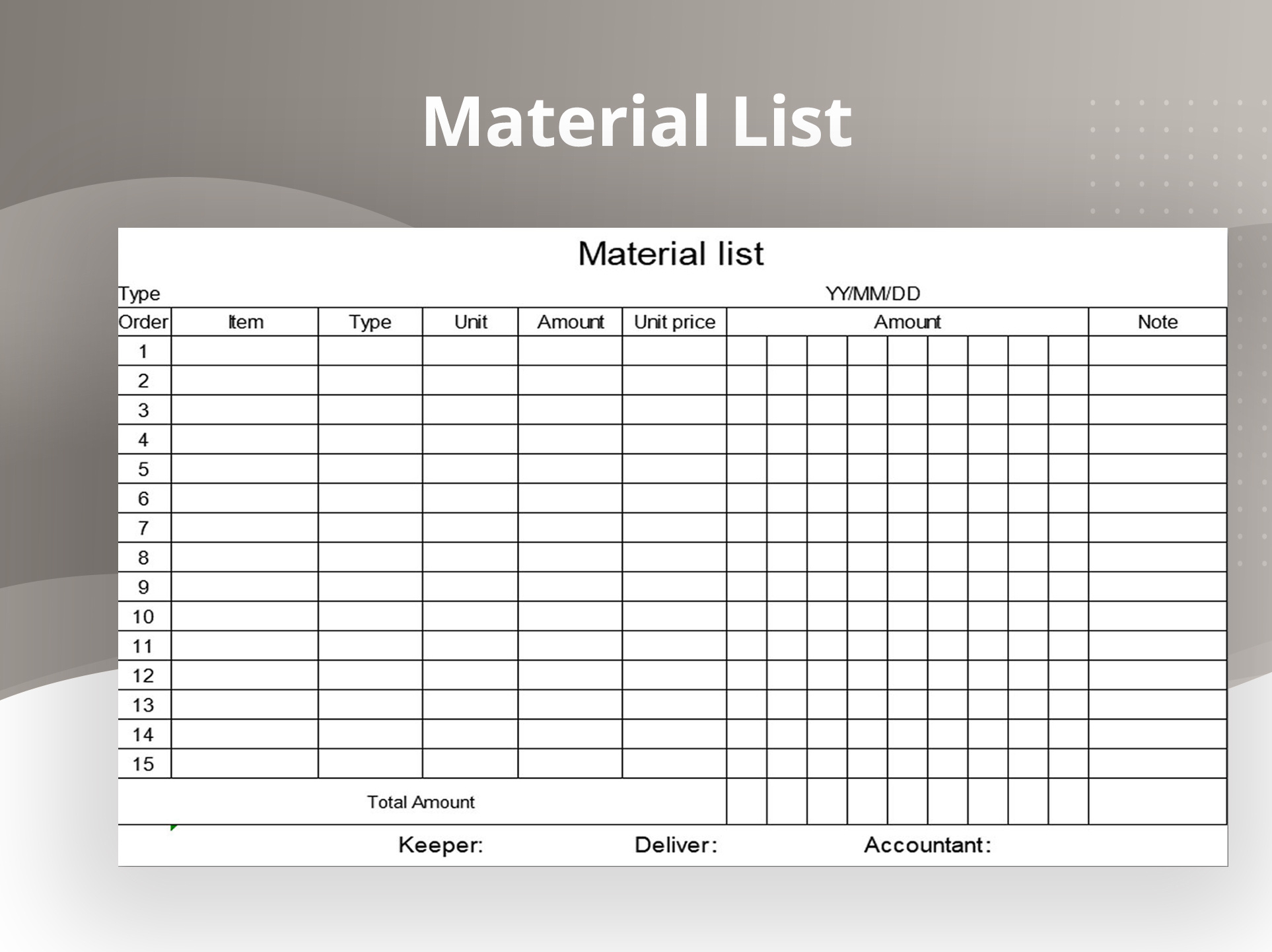 Excel Of Checklist Of Office Supplies.xlsx | Wps Free Templates with regard to Free Office Supply List Template