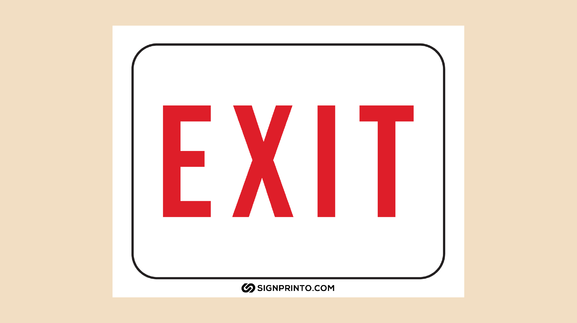 Exit Sign - Download Free Printable Pdf with Exit Sign Printable Free