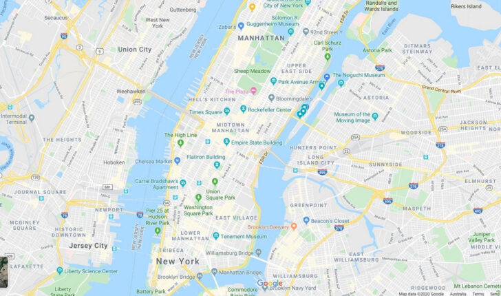 Free Printable Map of New York City