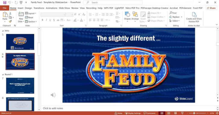 Family Feud Game Template Free Download