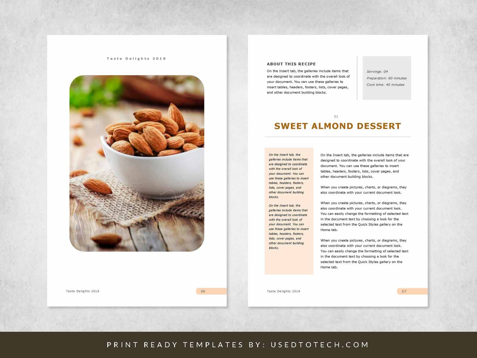 Eye-Catching And Editable Recipe Template For Word intended for Free Editable Recipe Templates For Microsoft Word