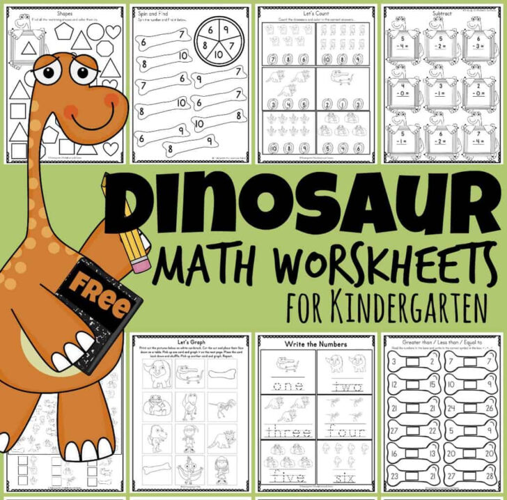 Free Dinosaur Math Printables