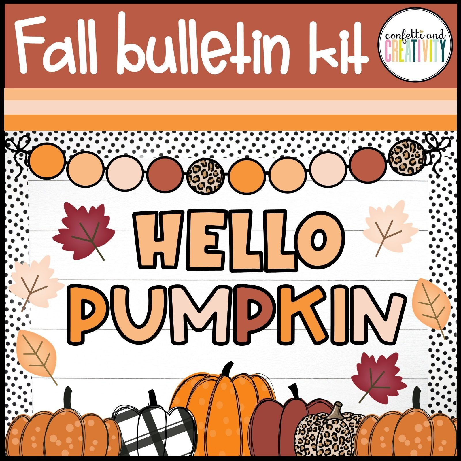 Fall Bulletin Board | Confetti &amp;amp; Creativity inside Free Fall Bulletin Board Printables
