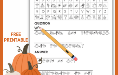 Fall Cryptogram Puzzle For Kids – Growing Play throughout Free Printable Cryptograms Download