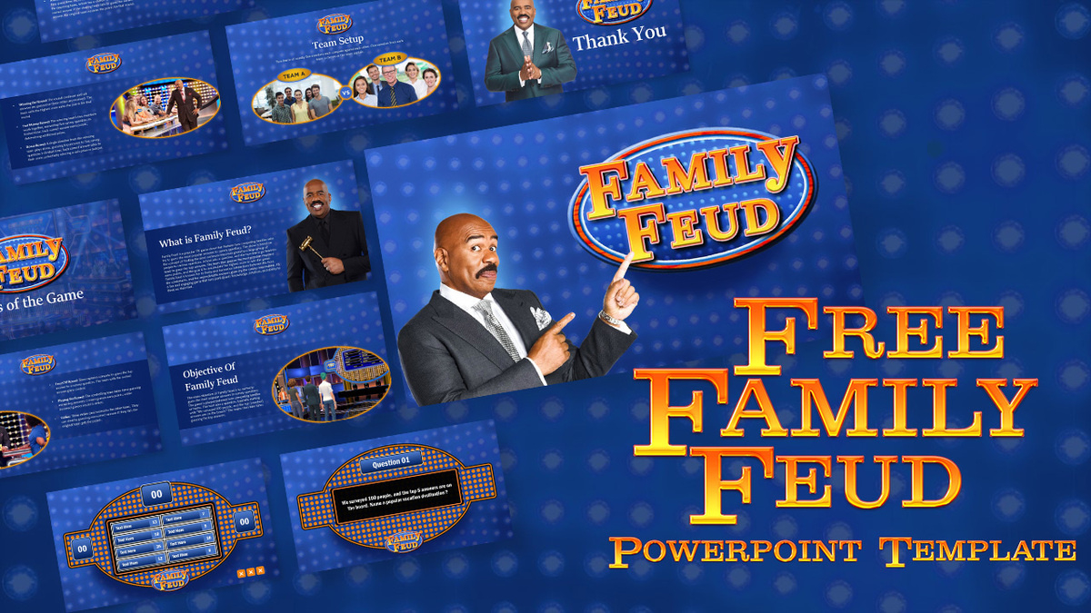 Family Feud Powerpoint Template pertaining to Family Feud Game Template Free Download