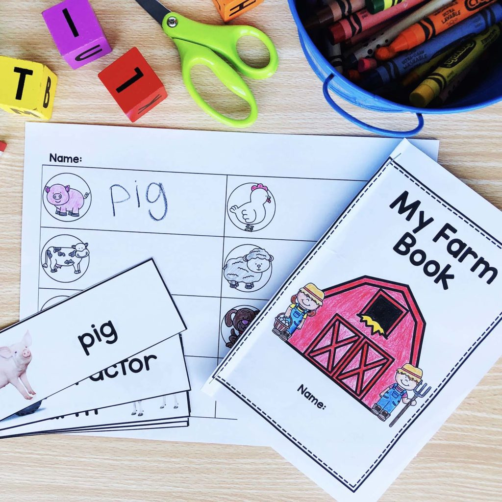 farm picture word cards prekinders with prekinders free printables Farm Picture-Word Cards - Prekinders with Prekinders Free Printables