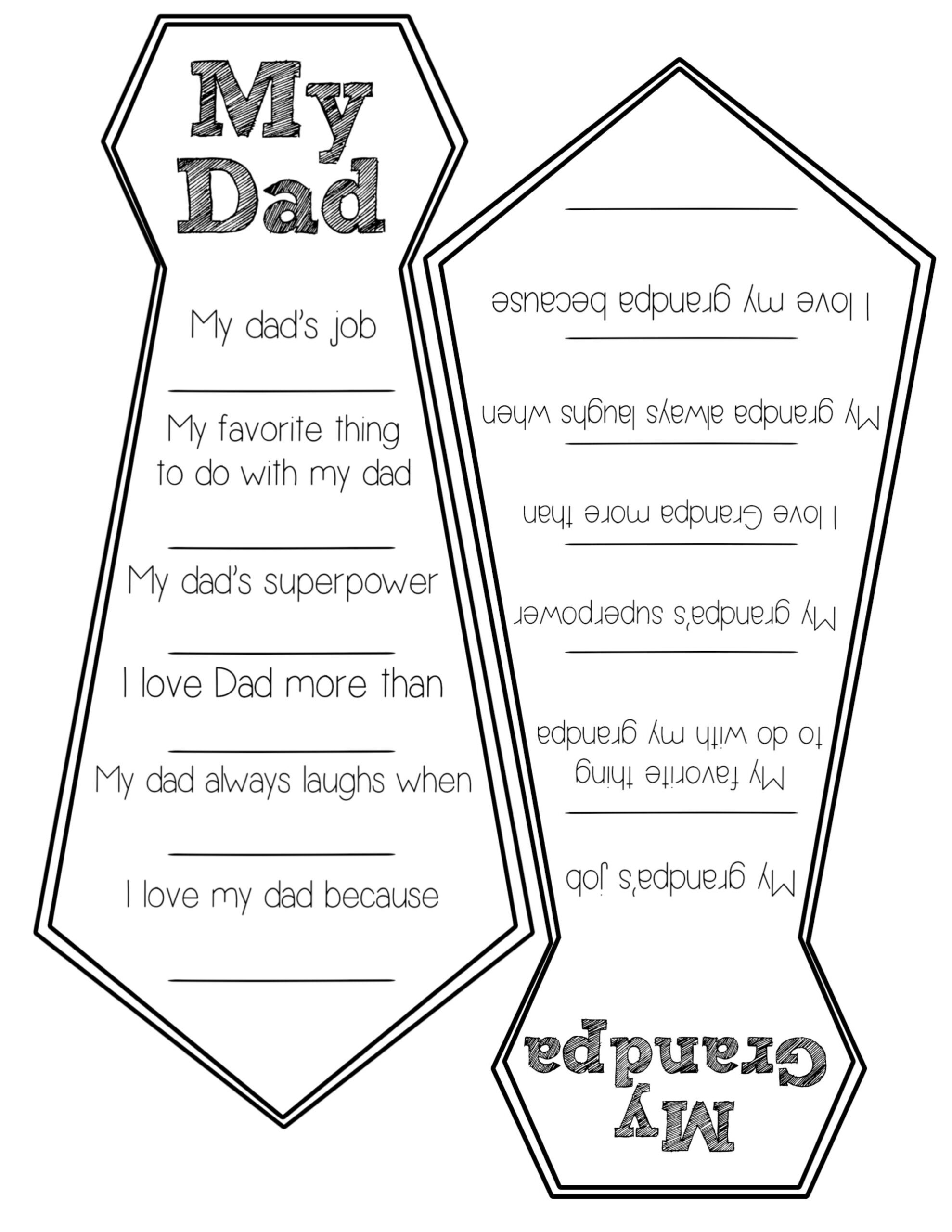Father&amp;#039;S Day Free Printable Cards - Paper Trail Design in Free Printable Fathers Day Ties