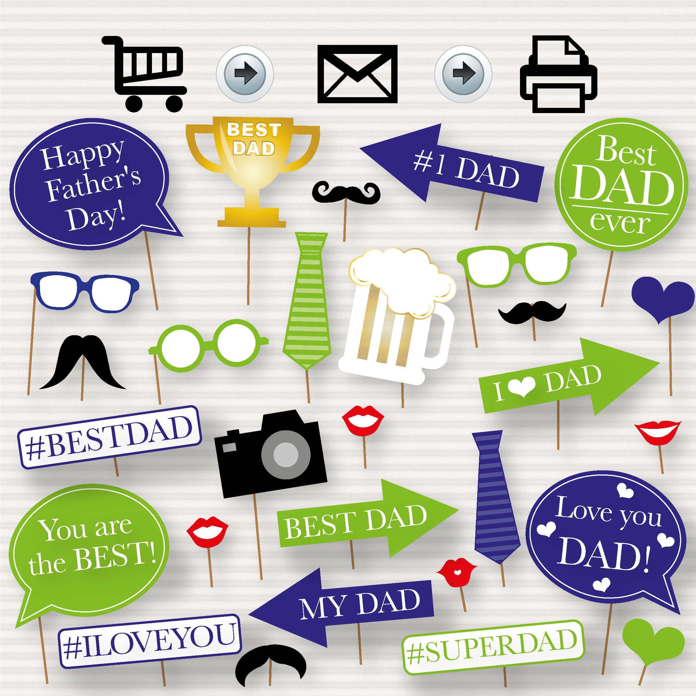 Father&amp;#039;S Day Printable Photo Booth Props - Father&amp;#039;S Day Photo in Fathers Day Photo Booth Props Free Printable