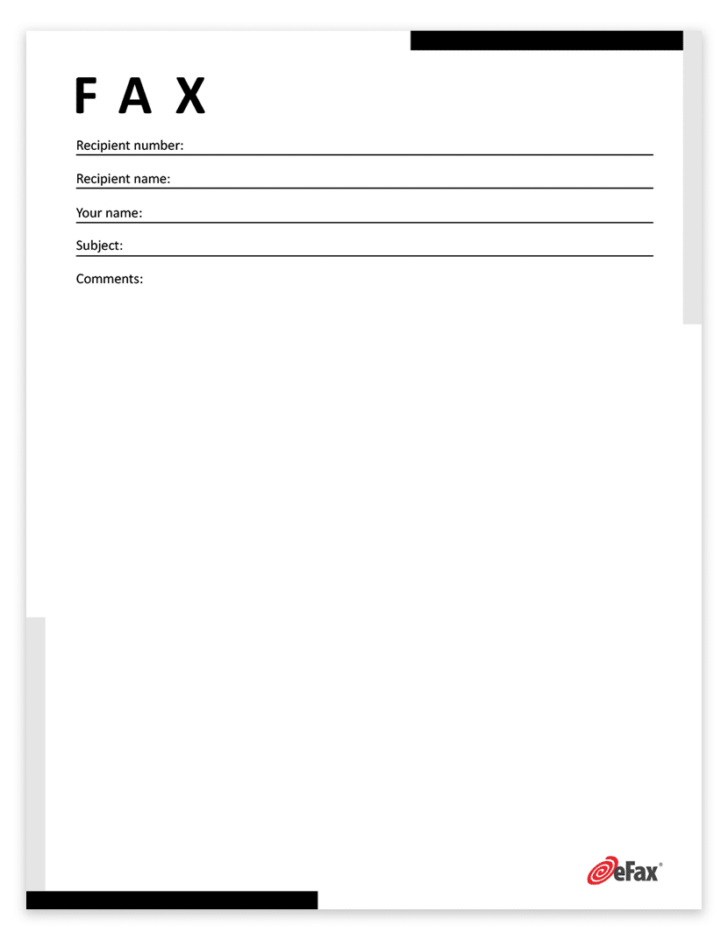 Blank Fax Cover Sheet Free Printable