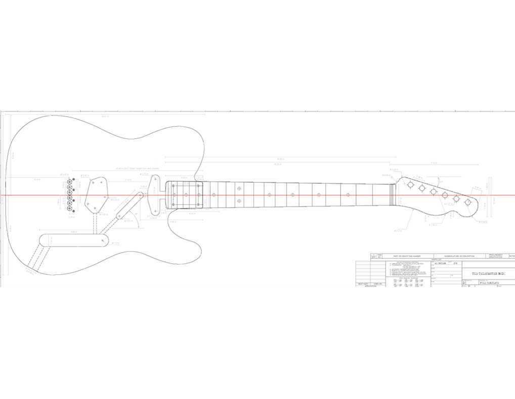 Fender Telecaster Guitar Templates | Electric Herald inside Fender Telecaster Templates Free