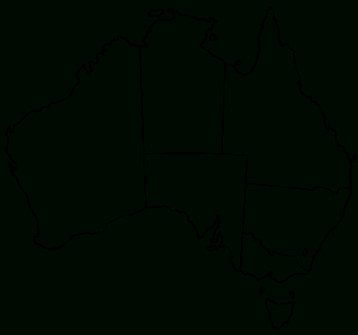 File:australia States Blank - Wikimedia Commons regarding Free Printable Map of Australia with States