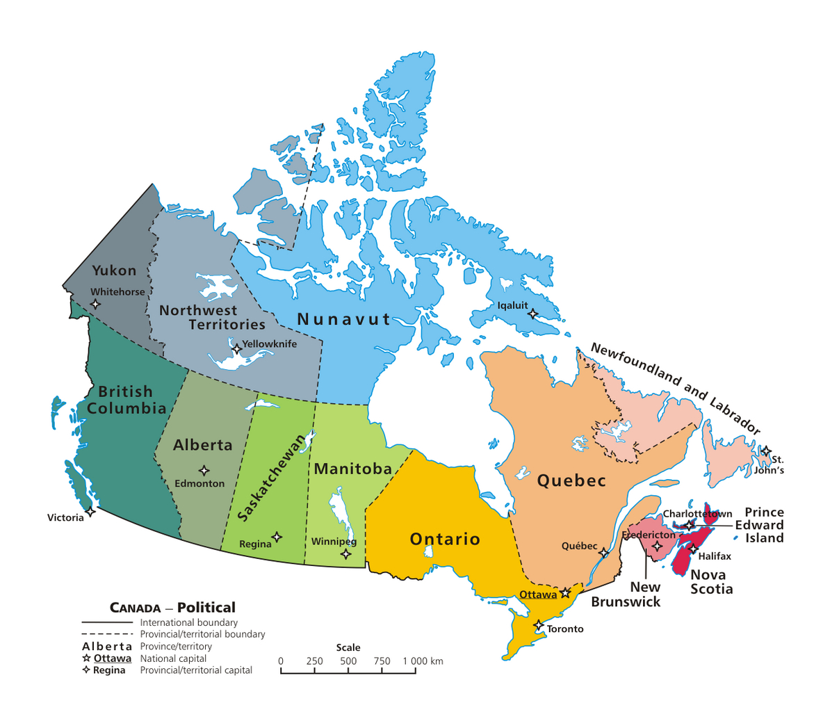 File:political Map Of Canada - Wikimedia Commons with regard to Free Printable Map of Canada Provinces and Territories