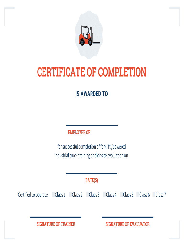 Fillable Online Forklift Certification Card Template Fax Email for Free Wallet Size Certification Card Template