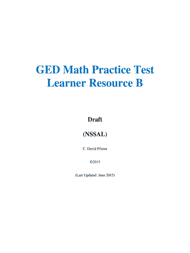 Fillable Online Ged Math Practice Test And Answers Pdf Fax Email intended for Free Ged Practice Test and Answers Printable