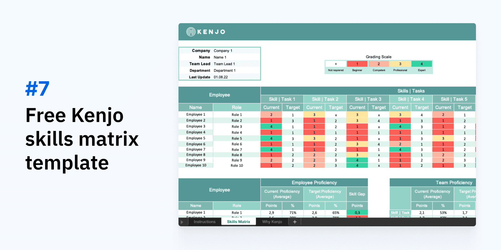 Find Your Skills Matrix Template For Excel [Free Download] throughout Training Matrix Template Free Download