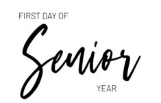 First Day Of School Sign Printables K-12 – Paper Trail Design with Free Printable First Day Of Senior Year Sign