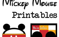 Five Mickey Mouse Free Printables - Paper Trail Design inside Free Mickey Mouse Cut Out Printables
