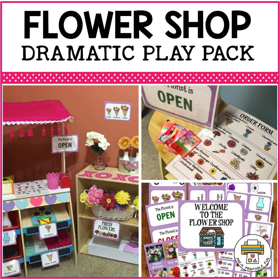 Flower Shop Preschool Dramatic Play - Pre-K Printable Fun regarding Free Preschool Flower Shop Printables