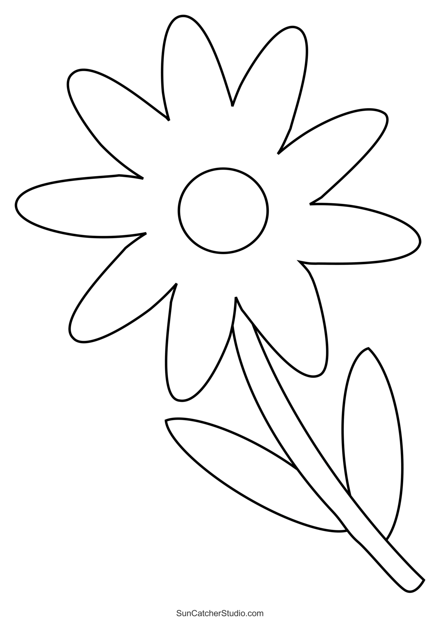 Flower Templates, Patterns, Svg Files (Printable Stencils) – Free pertaining to Free Flower Drawing Templates