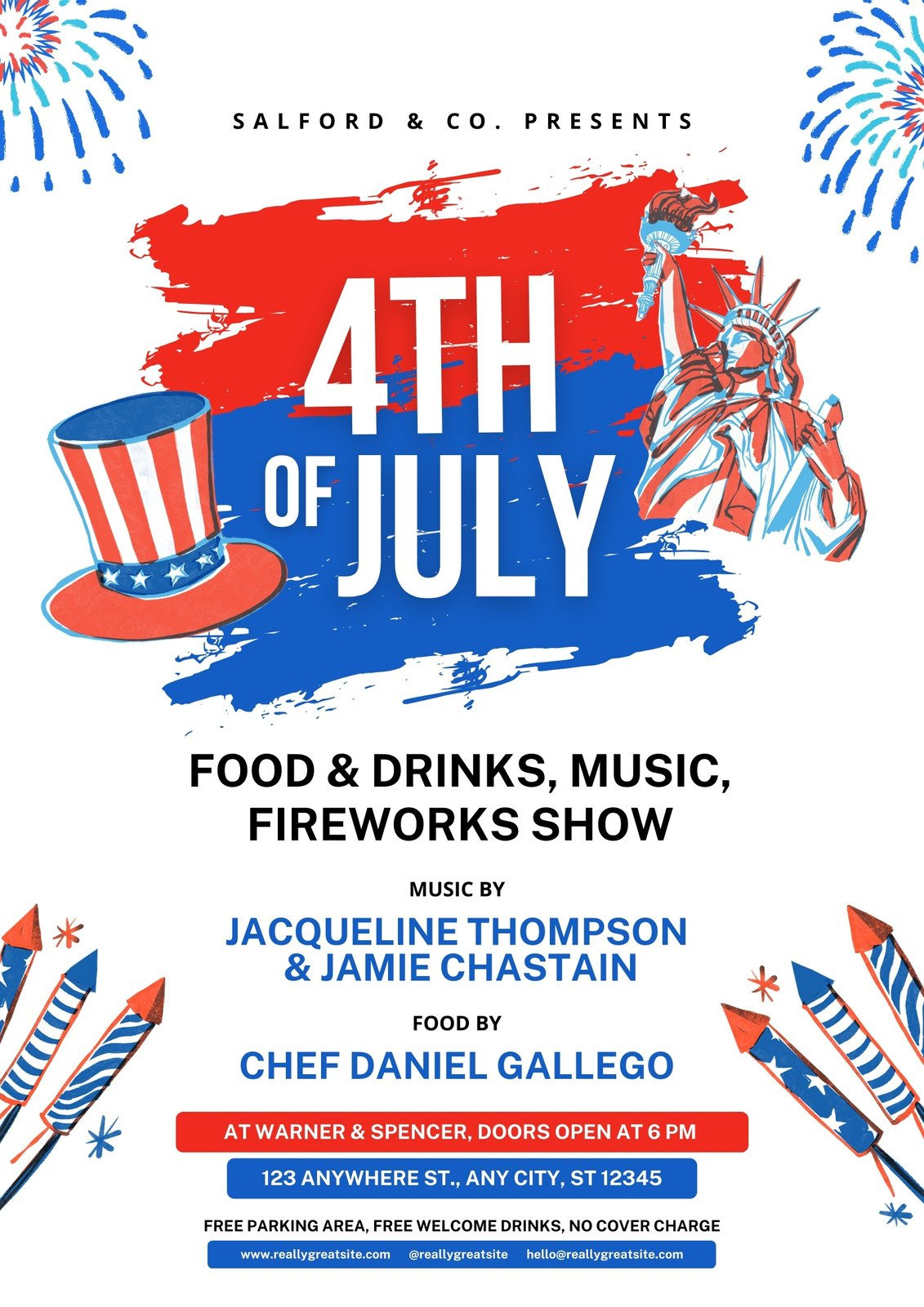 flyer regarding free printable 4th of july flyers Flyer regarding Free Printable 4th of July Flyers