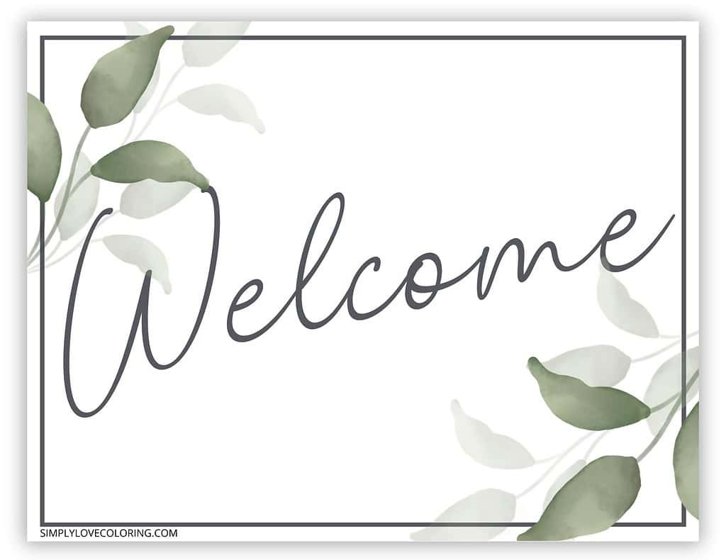 Foam Board Print Welcome Sign Printable Welcome! Come In regarding Free Printable Welcome Sign