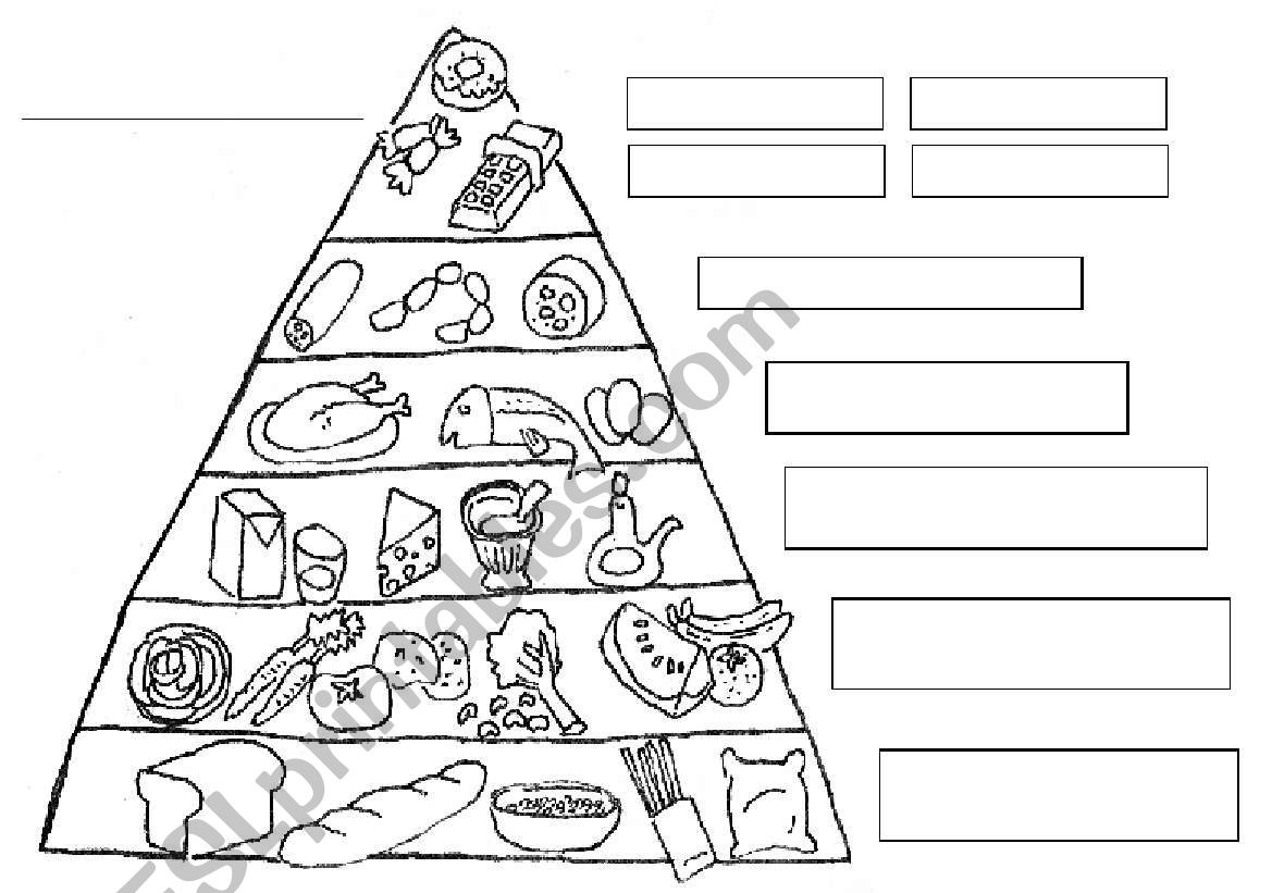 Food Pyramid - Esl Worksheetluiski pertaining to Free Printable Food Pyramid Worksheets