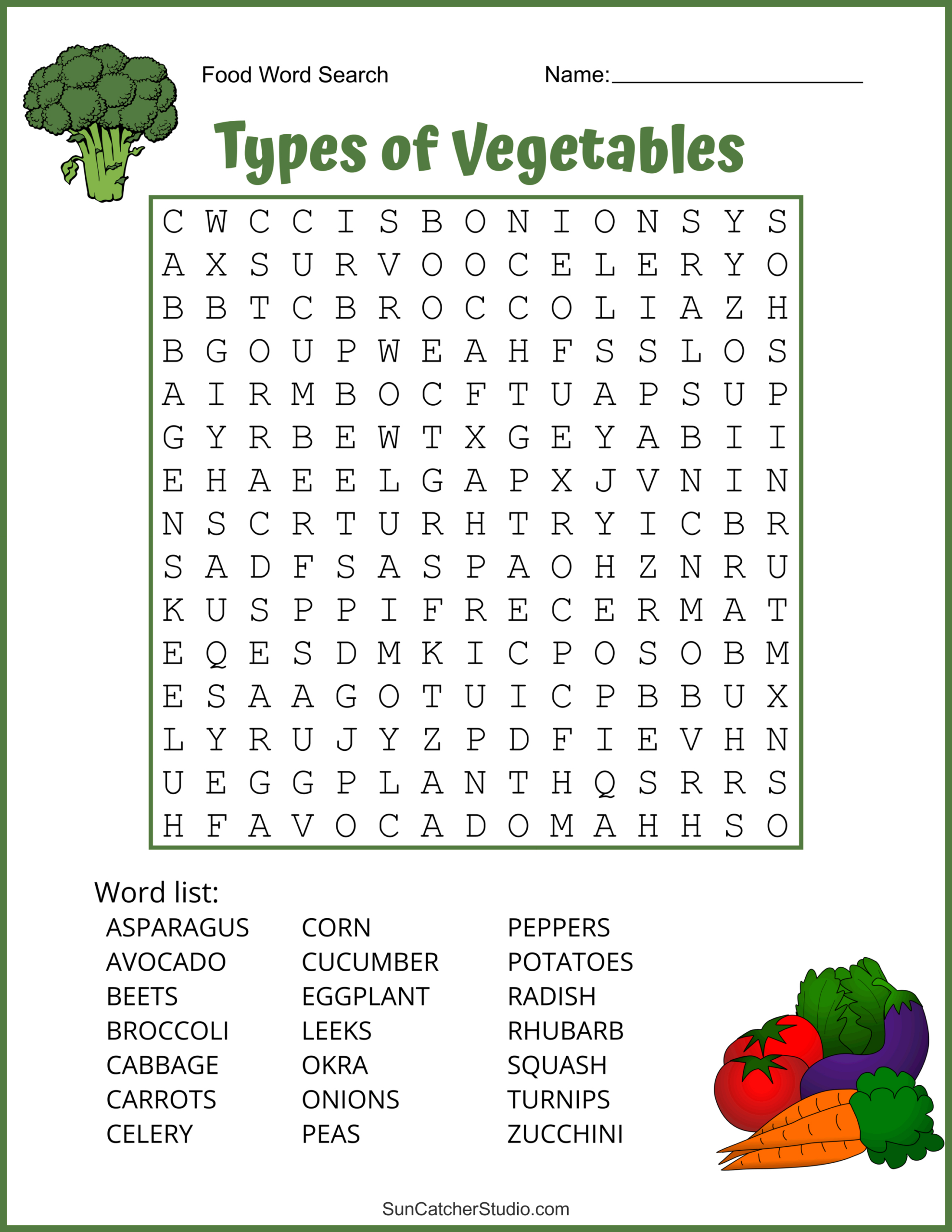 Food Word Search (Free Printable Puzzles) – Free Printables inside Free Printable Word Searches For Third Graders