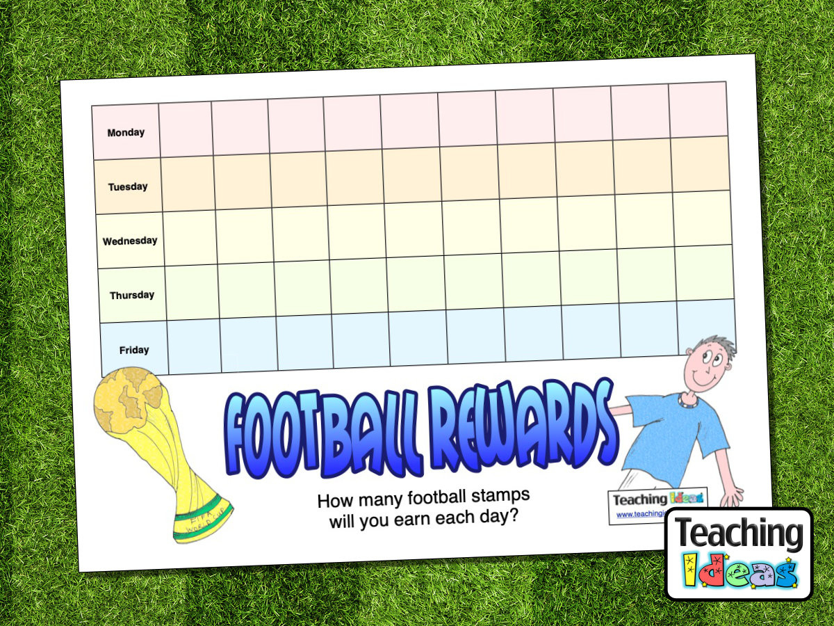 football reward chart teaching ideas regarding football reward chart free printable Football Reward Chart - Teaching Ideas regarding Football Reward Chart Free Printable