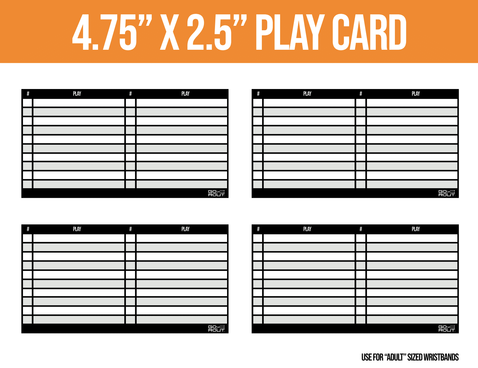 Football Wristband Templates (Free) - Gorout throughout Free Wrist Coach Template Creator